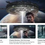 Image of the Patreon collection for Hindsight Station: Ashes Reborn, featuring James Fong as the protagonist on the main image along with subset of images.